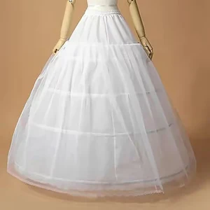 New Arrival 4 Hoop Ball Gown Petticoat Underskirt Wedding Bridal Dress Jupon Mariage Halka Rockabilly With Tulle