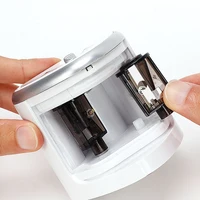 2PCS Multifunctional Automatic Two-hole Electric Switch Pencil Sharpener Spare Blades Home Office Pencils Art Drawing Supplies 4
