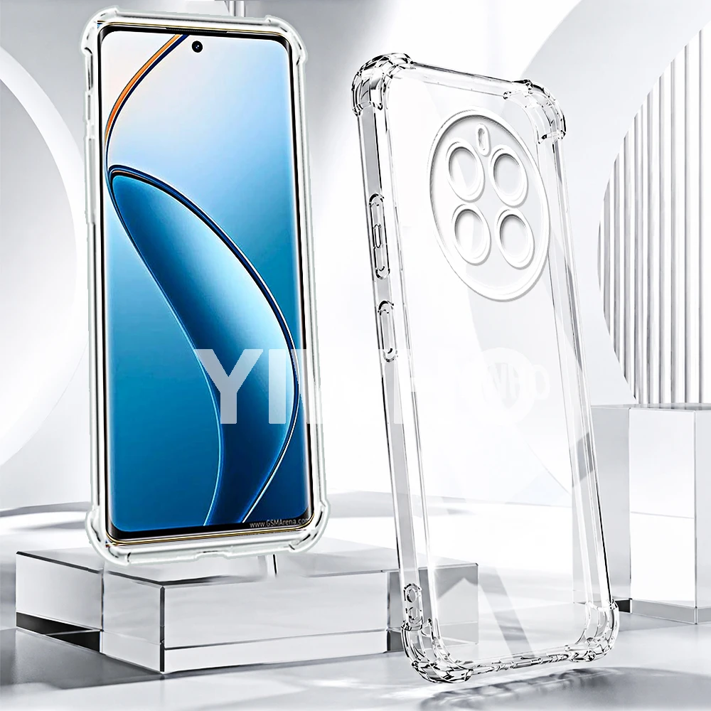 Transparent Shockproof TPU Back Cover - Clear Luxury Case, Set of 1/2/3/10 Pieces