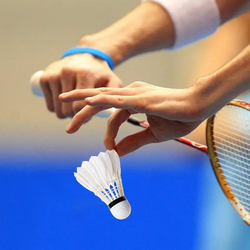 Badminton Shuttlecock Ball Sports Tool Durable Foam Head Soft Texture Badminton Racket Duck Feather 3Pcs