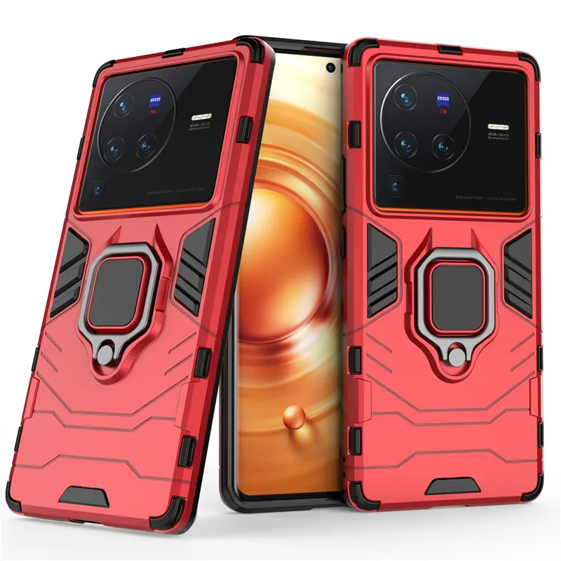 Für vivo X80 X70 X60 X60t X60s Pro Plus Hybrid Hard PC + Soft TPU Armor Surper Anti-Drop Case Rotating Ring Stand Holder C_voghion.com