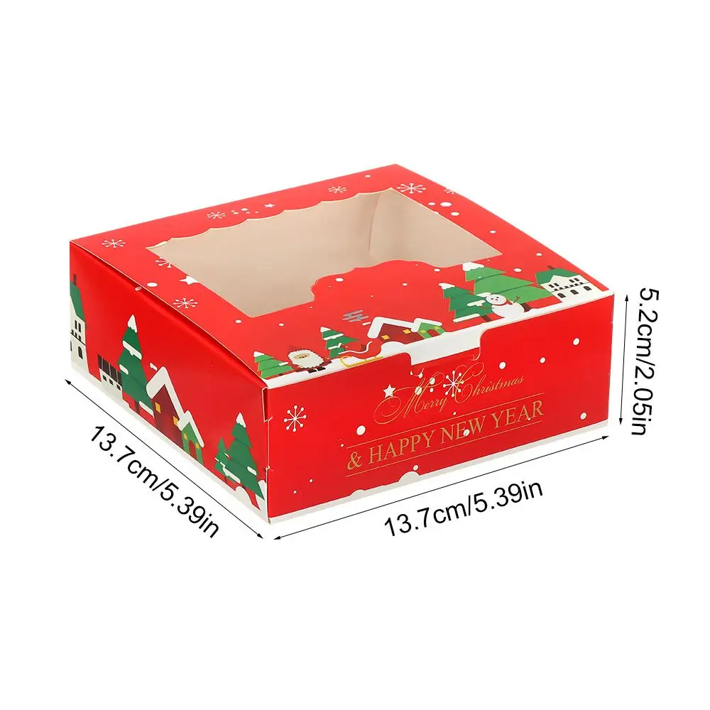Candy Cupcake Biscuit Nougat Gift Wrapping Box Cake Packaging Box Christmas Cardboard Cake Boxes Christmas Gift Box