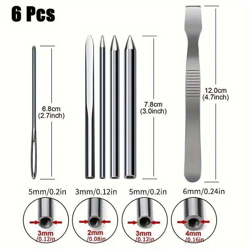 Paracord Knitting Tool Set Aluminium Parachute Cord Needles Bracelets DIY Weave Tool Umbrella Rope