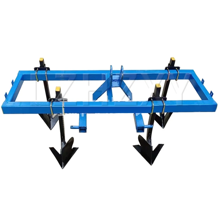 New row tillage plow four-wheeled vehicle with row tillage weeder corn vegetable
