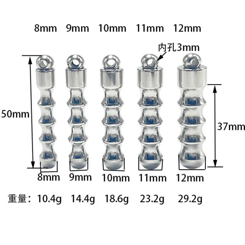 8-12mm Stainless Steel Urethral Sound Catheter Dilator Hollow Horse Eye Urethra Stimulator Adult Sex Toy For Men Gay Penis Plug