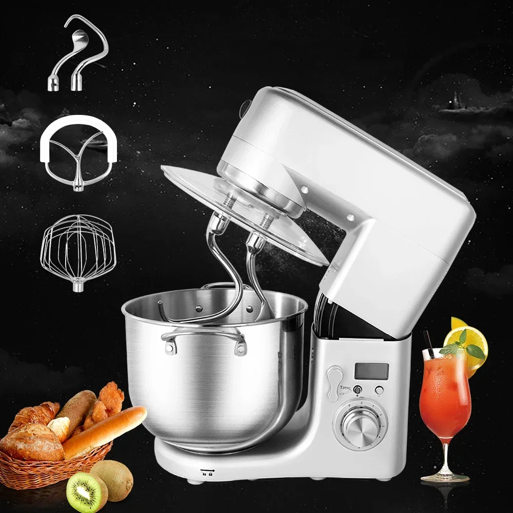 Die-Cast Model Home Stand Mixer High Power Capacity 1500W 10L Double Hook Cake Bread Dough
