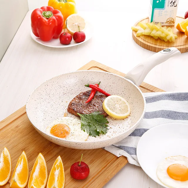 Chinese Maifanshi Pan Nonstick 20cm 24cm 28cm Egg Fry Pan 3