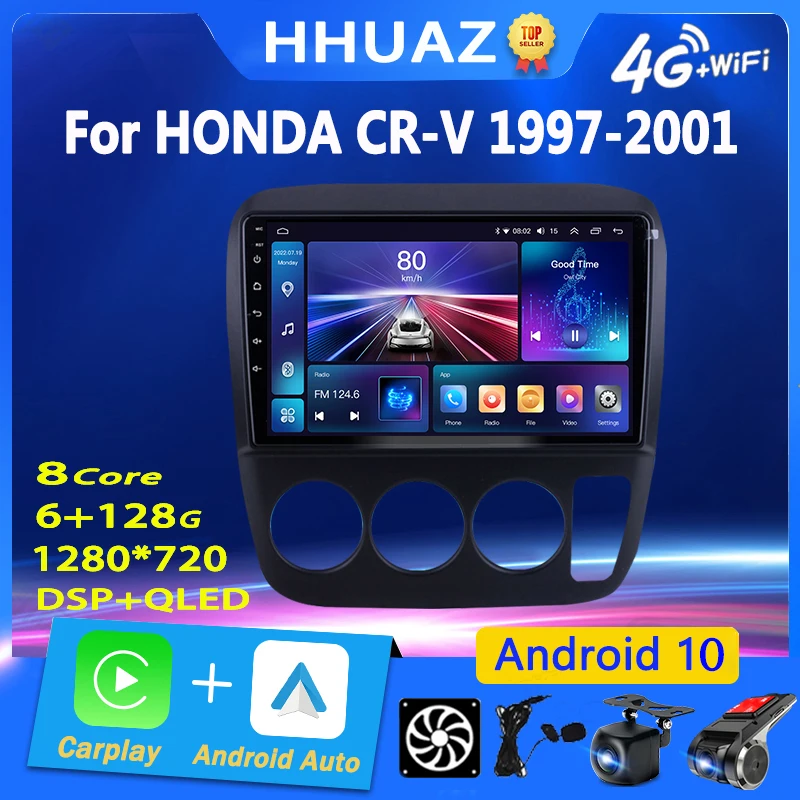 

Android Car Radio Carplay for Honda CRV CR-V 3 1997-2001 Multimedia DSP Autoradio GPS Navigation Stereo Audio Players WIFI