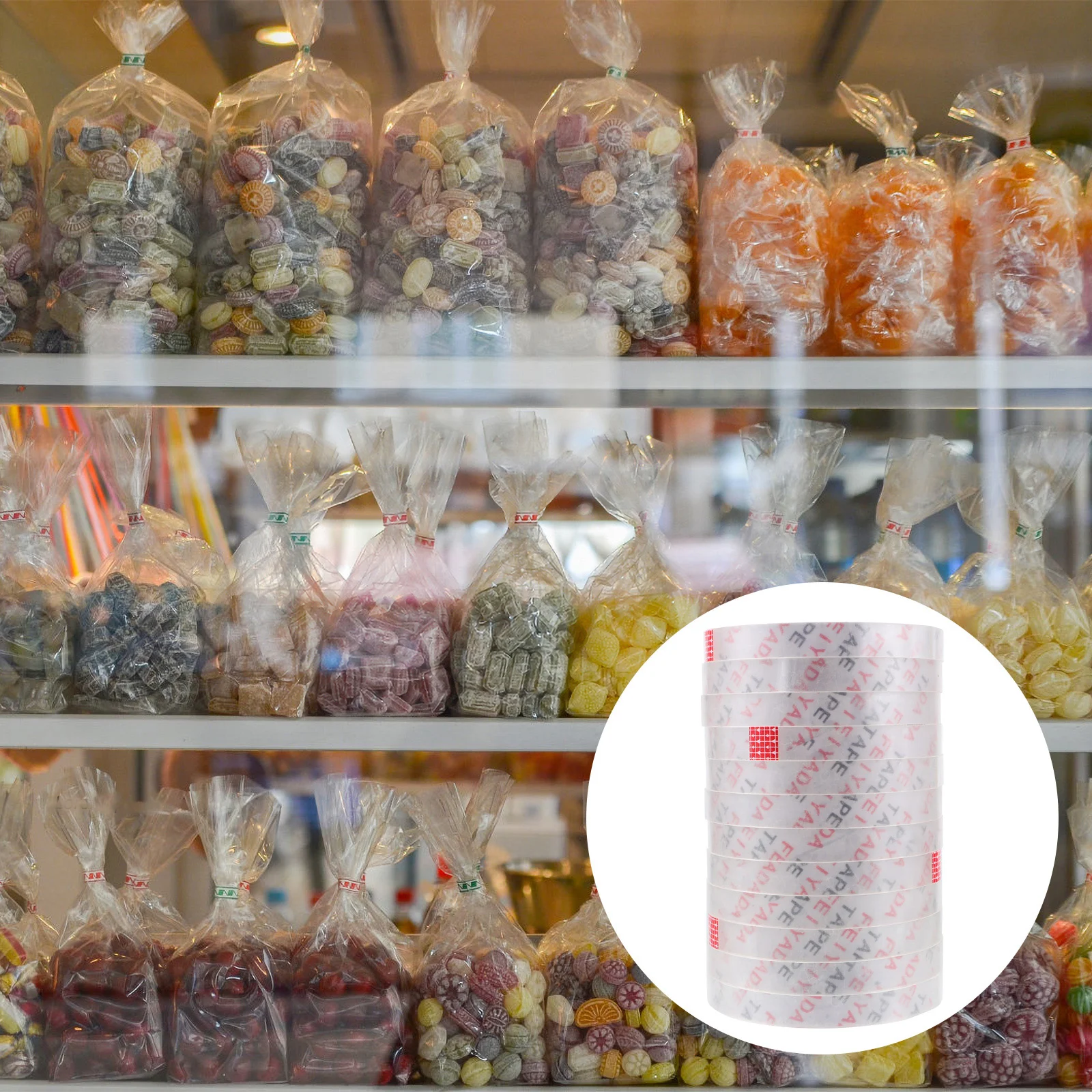 

Bag Sealing Tying Tape Supermarket Binding Tape Bag Sealer Packing Tape Sealing Tape For Supermarket Sealing Machines