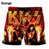 Hard Rock KISS Band Love Gun Men's Beach Shorts Cool 3D Heavy Metal Plate Swimwear Men's Swimming Shorts Hip Hop Ice Shorts 2024 4