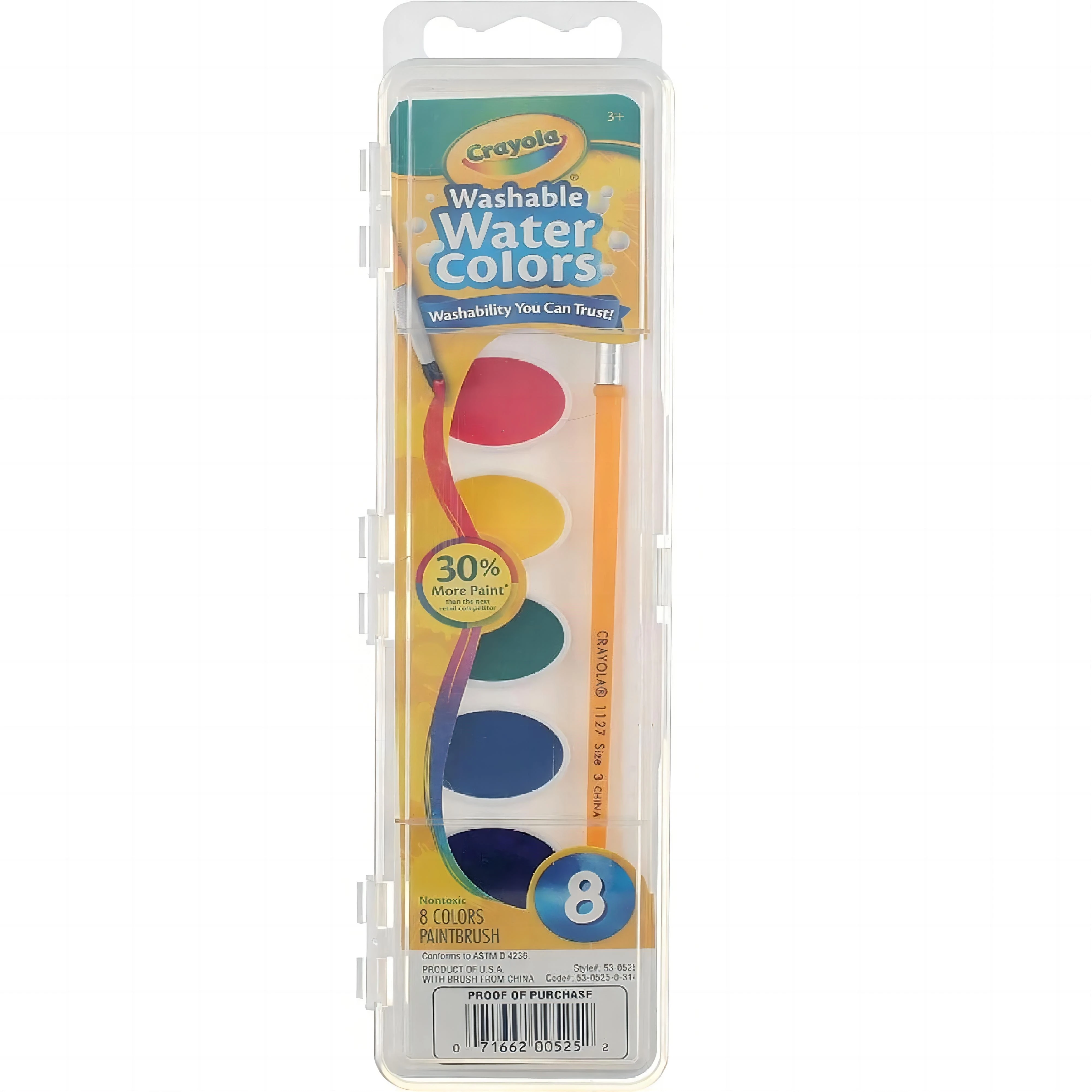 Washable Watercolor Paints Primary Colors Paint Set Crayola For Kids 8 /16