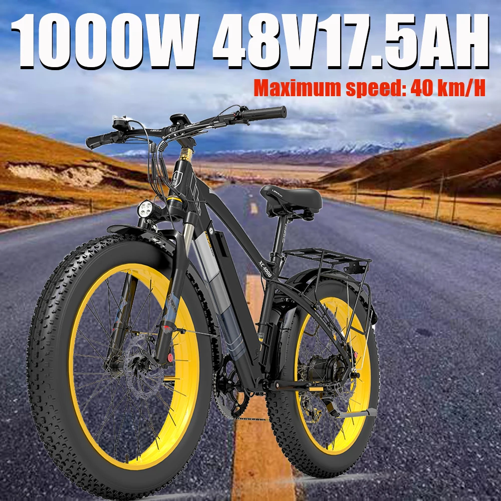 

Горный Электрический велосипед xc4000, 1000 Вт, мощный двигатель 48 В Ач, батарея большой емкости для городских поездок, электровелосипед 40 км/ч