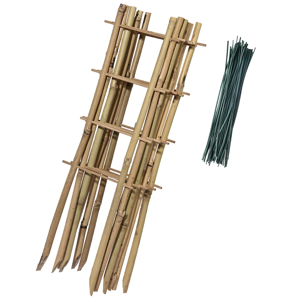 

Plant Support Garden Trellis for Climbing Outdoor Plants Stand Vine Pot Wood Green Decor