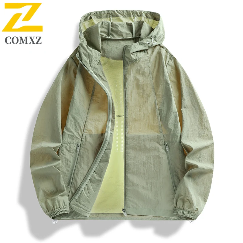 Summer Ice Silk UV Protection Jacket - UPF50+ Pure Color Hooded Skin Coat for Men W omen Outdoor Sports Sunscreen clothing 2025