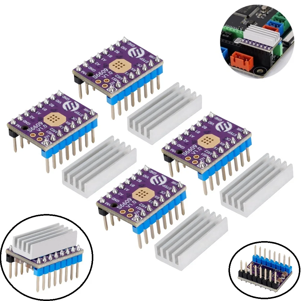 Stepper Motor Driver TMC2209 2.5A Stuurmodule BZ 3D TMC2209 V2.0 Stepper Motor Driver 2.5A UART Ultra Leise Für MKS Stepper Motor Module Pinout UART Modus 3D Printer