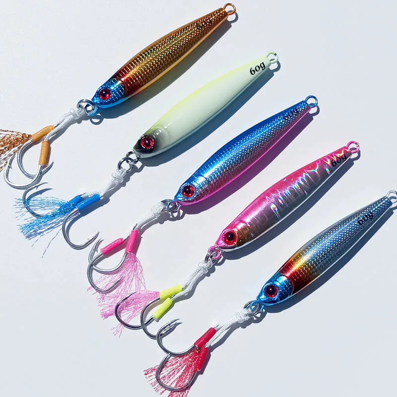 

Светящаяся металлическая рыболовная приманка 45 г, 60 г, 80 г