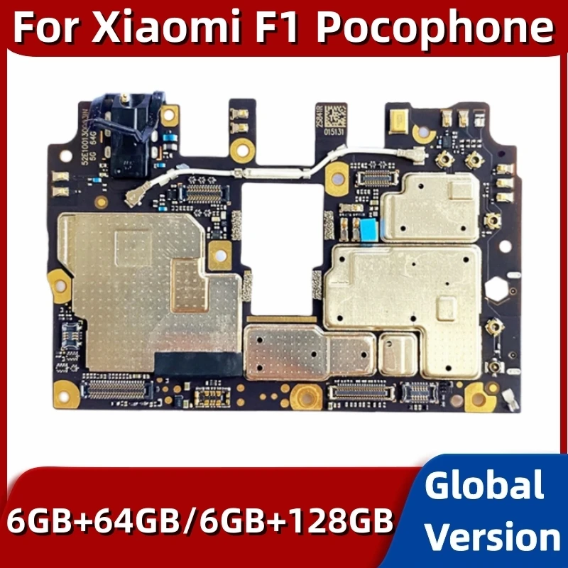 Motherboard for Xiaomi Pocophone F1, Original Unlocked