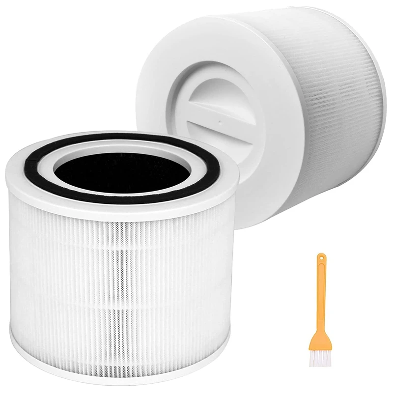 

2 Pack Core 300 Replacement Filter For LEVOIT Core 300 Air Purifier H13 True HEPA, Activated Carbon Filter, Core 300-RF
