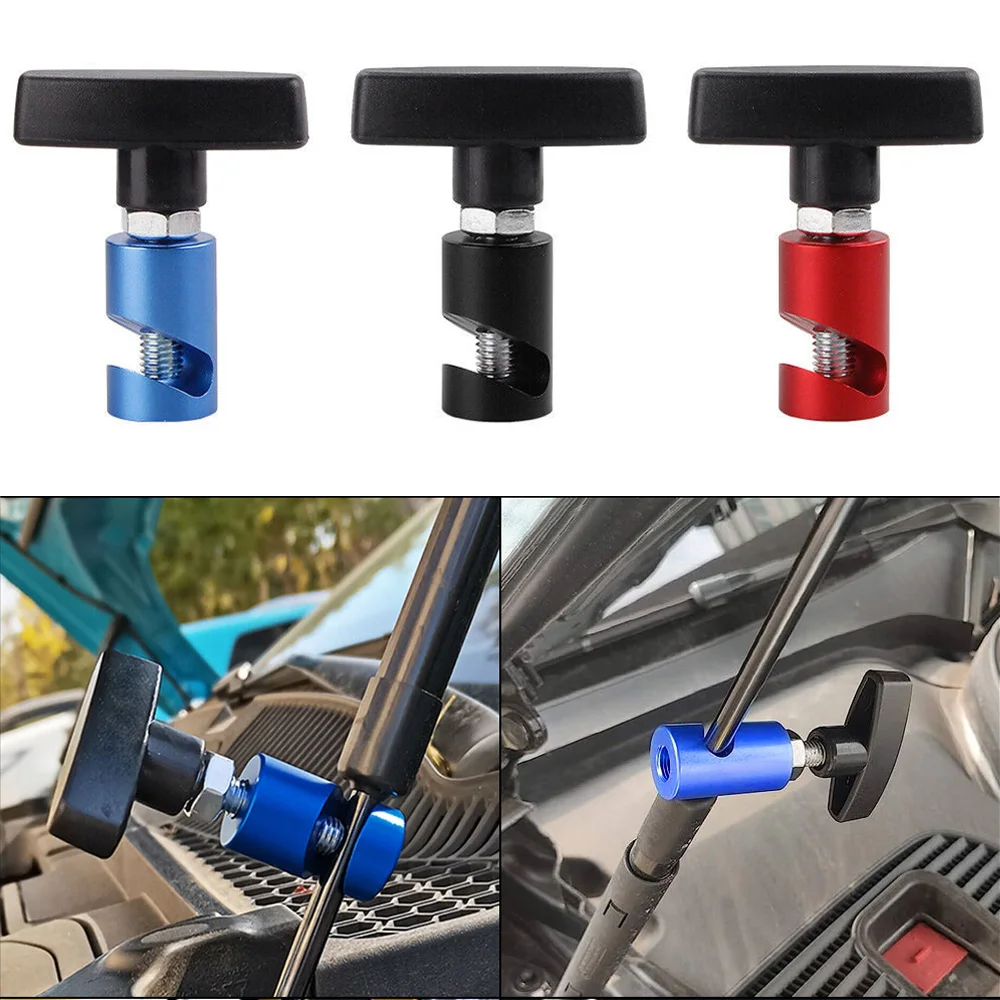 

Car Lifting Support Rod Fixing Clamp Car Hood Holder Trunk Air Pressure Anti-Slip Engine Cover Hood Lift Support Clamp Aluminum