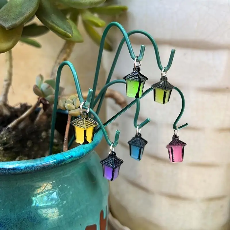 6Pcs Garden Miniature Decorative Stakes Glow-in-the-Dark Bonsai Mini Decorations Party Crafts Randomly Sent