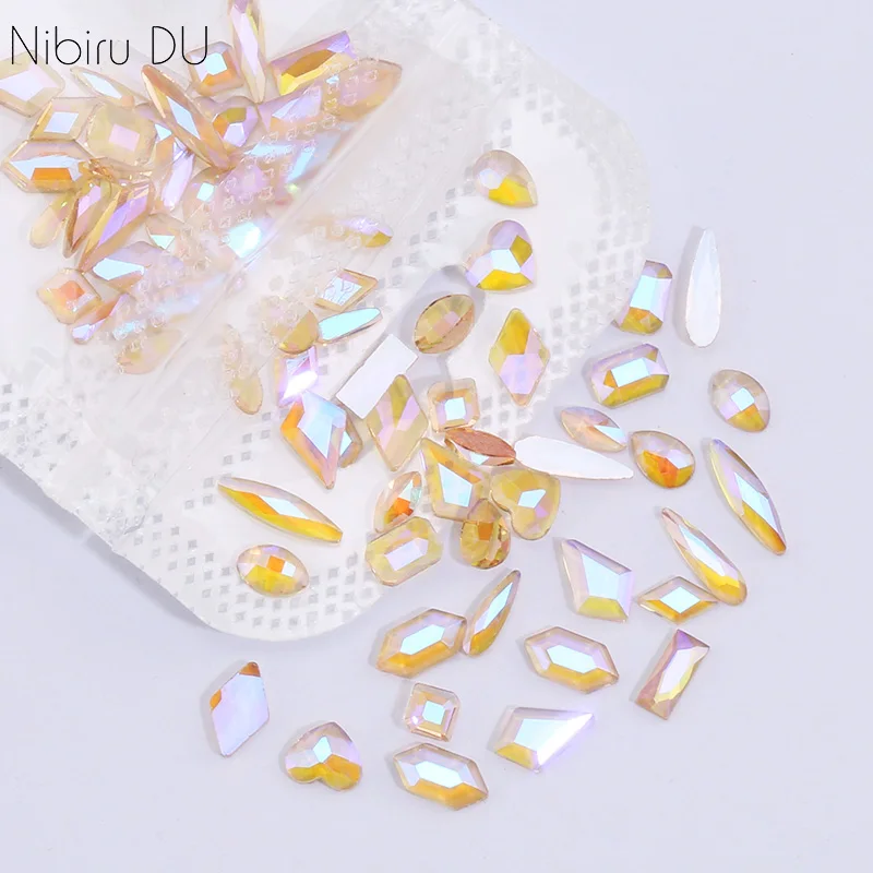 Tanio Nibiru Du Nail Rhinestones Aurora Crystal Nail Art Decoration sklep