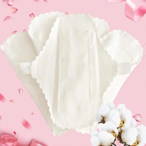 재사용 가능한 얇은 위생 패드, 누수 방지 세척 가능 여성용 팬티 라이너, 위생 패드, 코튼, 180mm, 3 개 4