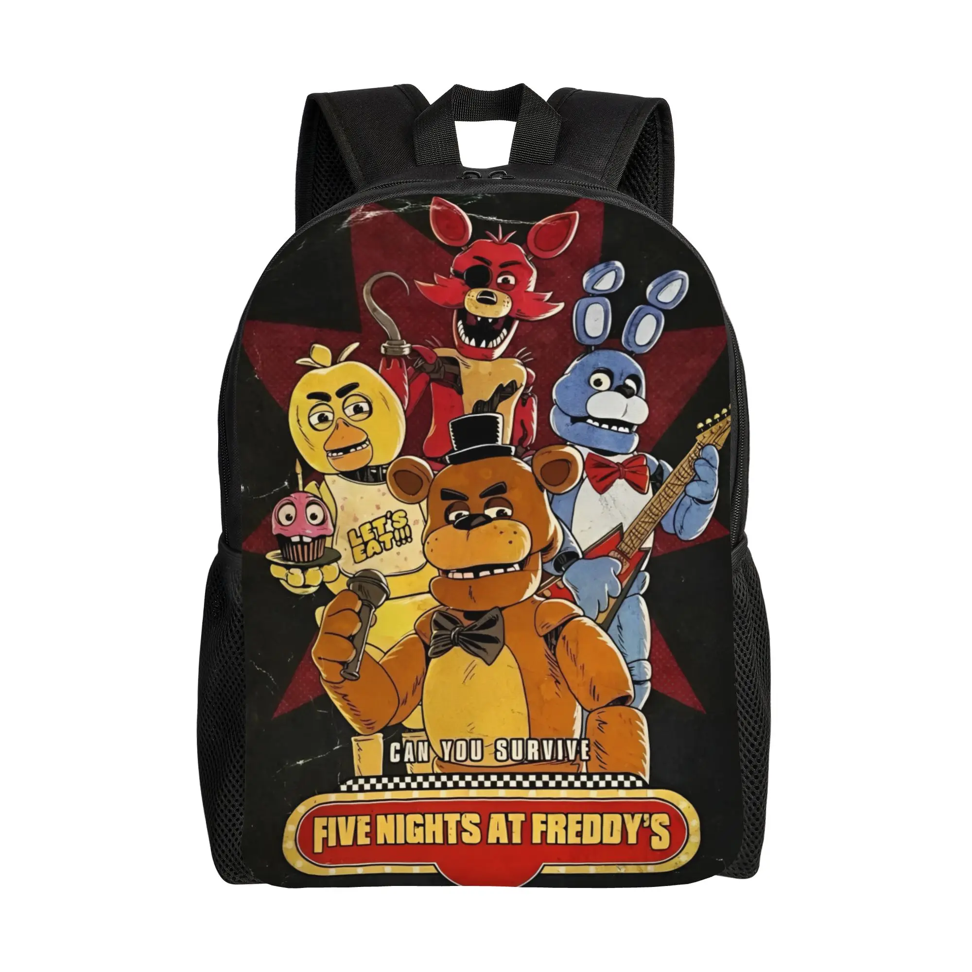 Foxy FNAF It's Me Cool Backpack - Stylish Canvas Daypack for School, Travel & Adventure
