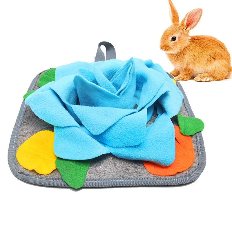Pet toys Pet exercise toy Pet Snuffle Mat For Dogs Rabbit Pet Feeding Foraging Trainingpad Bunny Blanket Toys Puzzle Dogs Toy Noseslow Dispenser Rabbits