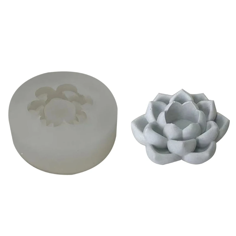 

Flower Candlestick Holder Mold for Making Holder Plaster Desk Ornament
