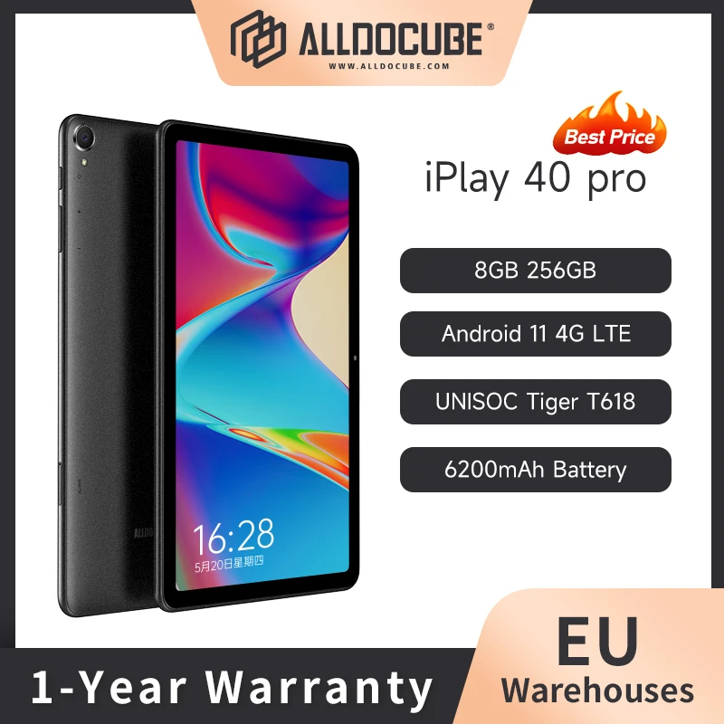 【美品】ALLDOCUBE iPlay 40 Pro【ガラスフィルム、ケース】