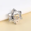 925 Sterling Silver Israel's Star Of David Beads Charms Fit Original European Bracelets Jewelry for Women Girls Christmas Gifts 3