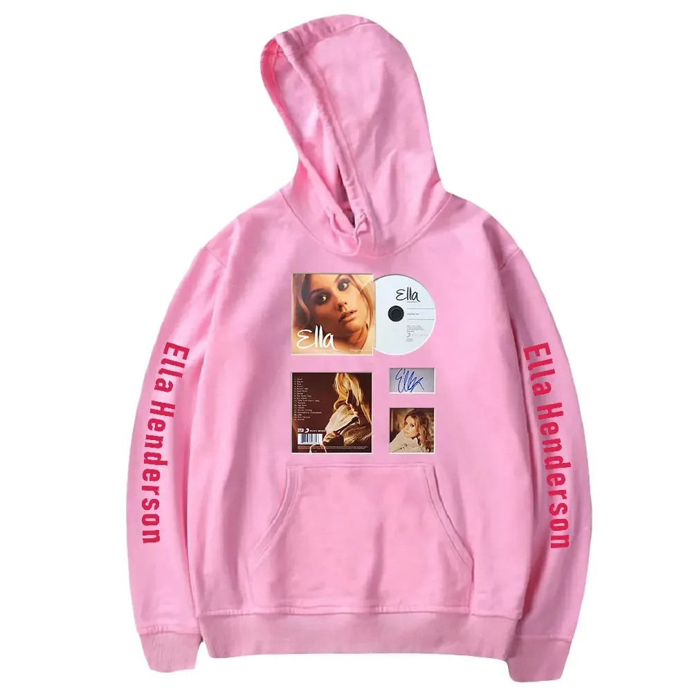 Ella Henderson Hoodie Mulheres Homens Manga Longa Pullover Moletons Com Capuz Unisex Casual Streetwear Moda Roupas 2024