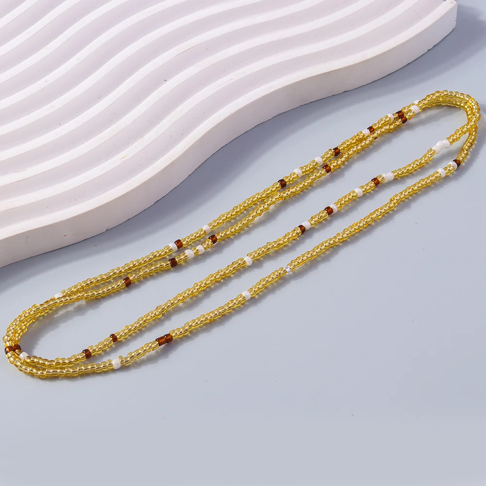 Aihua Böhmen Multi Layer Bunte Perlen Fußkettchen für Frauen Handgemachte Sommer Strand Barfuß Armband Knöchel auf Bein Fuß Schmuck Geschenk – Detail 13