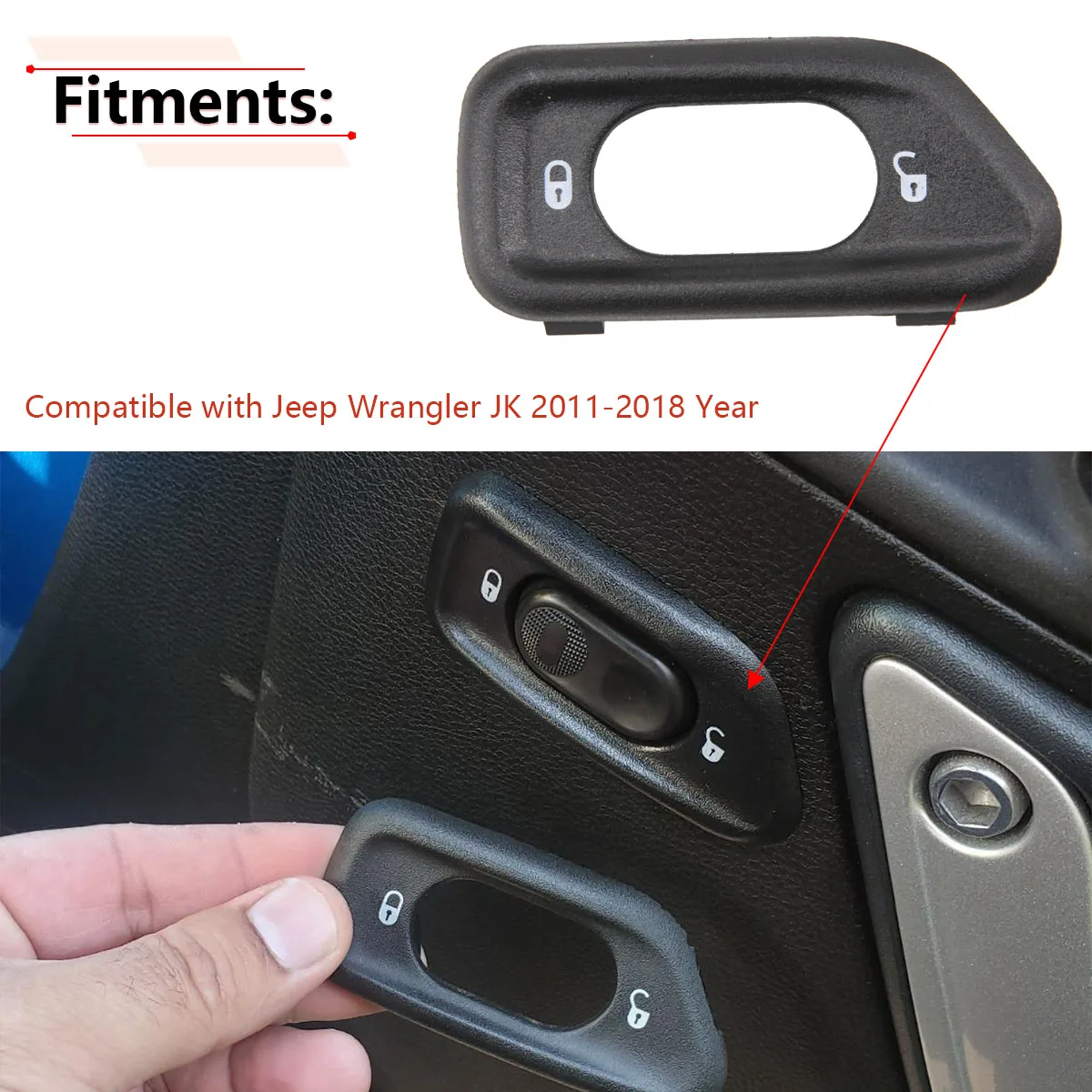 Cadre De Commutateur Porte Avant Wrangler JK 2011-2018 (droite 68185910AA