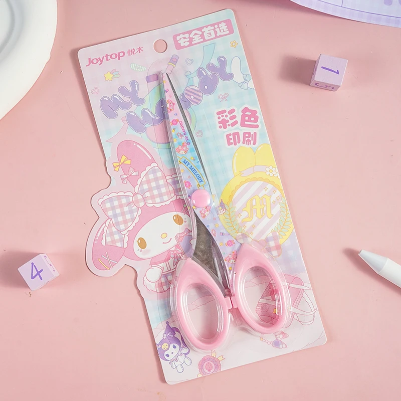 Kawaii Sanrios Hello Kitty Printed Scissors 2023 Cartoon My Melody