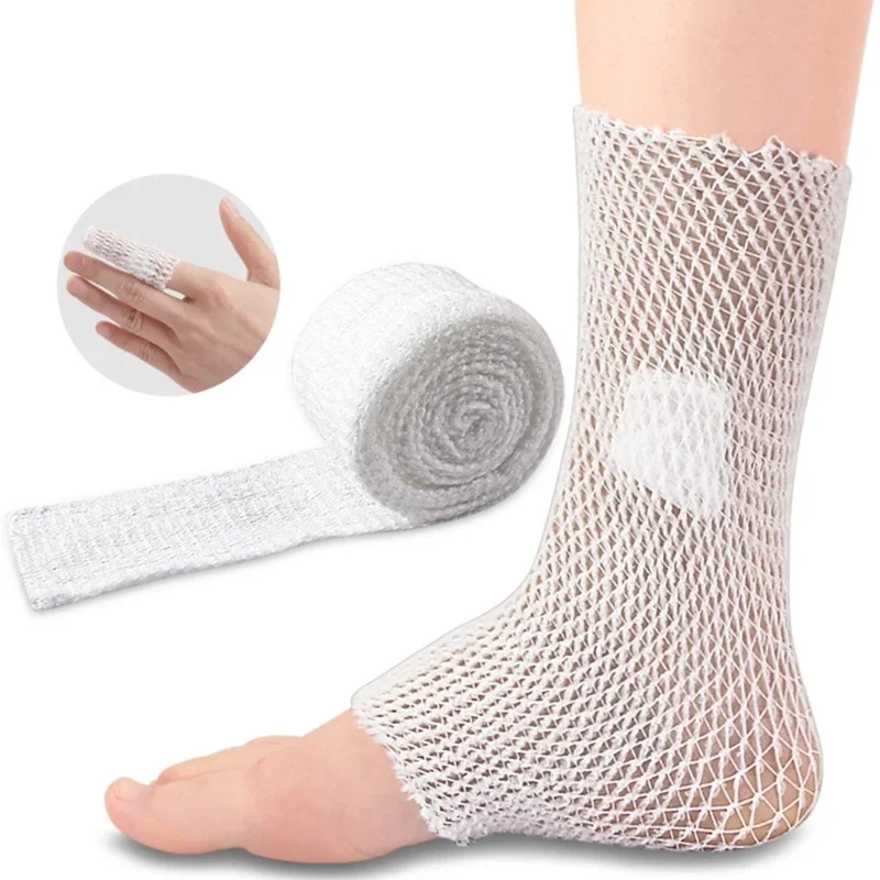 Wound Dressing Net Tubing Bandages Elastic Mesh Wound Dressing Tubing Gauze Stretch Tube Bandages For Finger Arm Leg