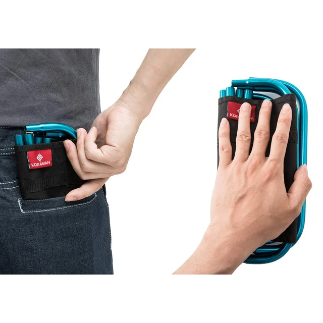 컴팩트하고 초경량인 KORAMAN의 휴대용 미니 의자로 야외 활동을 편안하게 즐기세요.