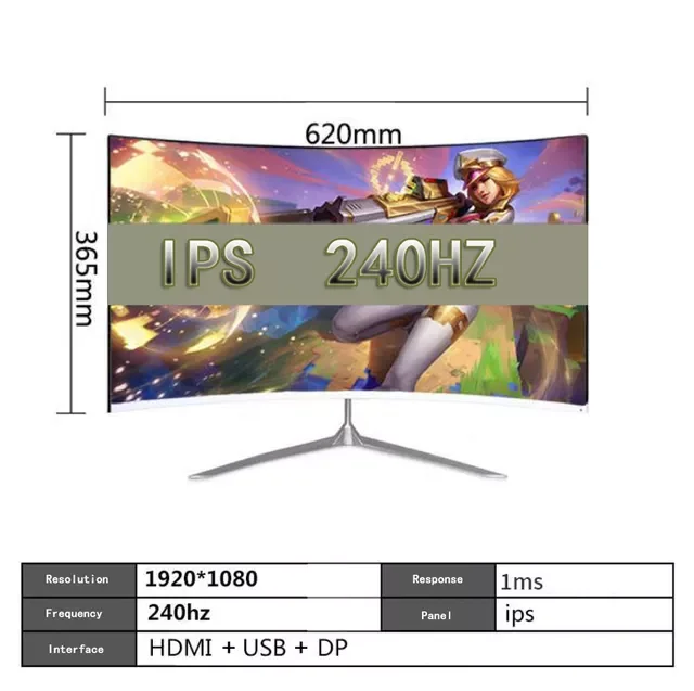 ġ 240 hz   ̸ 1MS 1080p HD  ÷ LCD ǻ , PC HDMI/DP ũž ȣȯ 