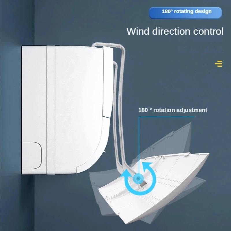 Air Conditioner Wind Deflector Adjustable Shade Wind Guide Retractable Wall Mounted Universal