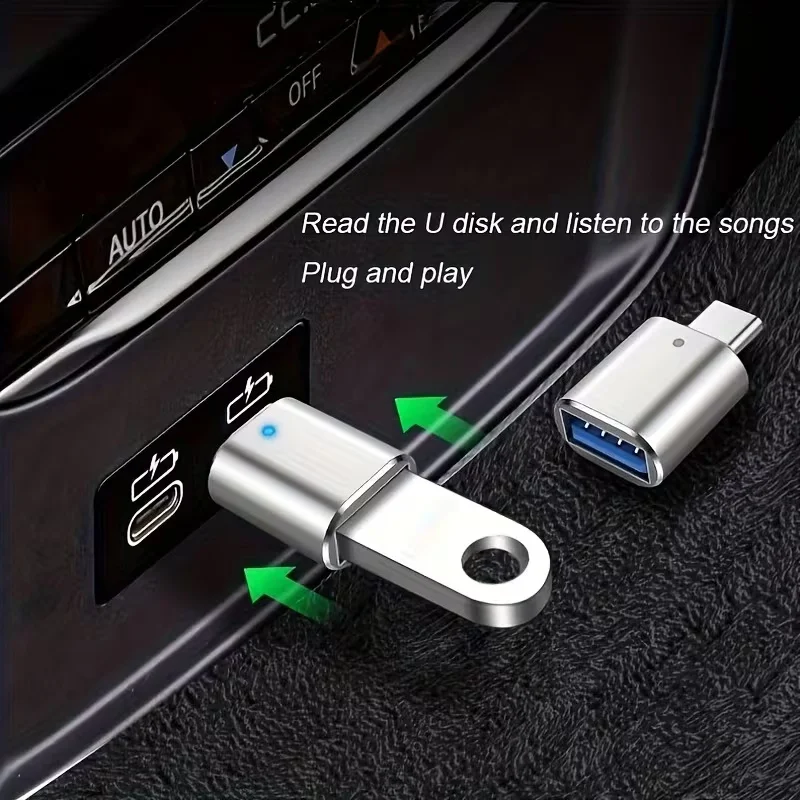 4-in-1 USB-C 어댑터(OTG 및 충전 컨버터 포함) - USB 허브 분배기 1-4 출력, Type-C 남성/여성 어댑터 호환
