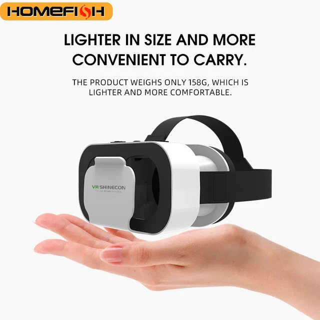 VR Glasses 3D Headset Virtual Reality Device Helmet Goggles Lenses Mobile Smartphone Smart Phone Cell Realidade Viar VR