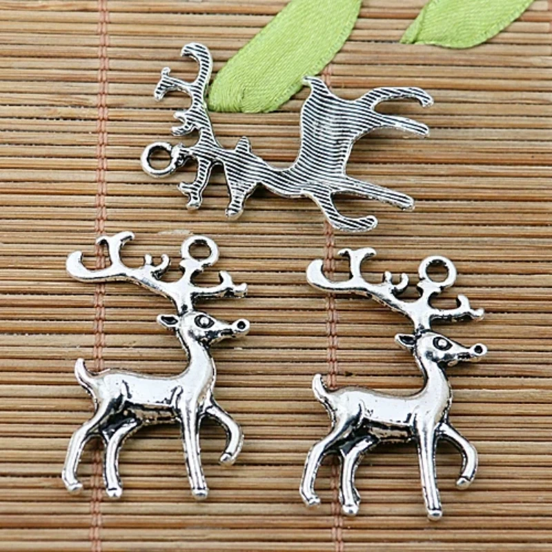 

10pcs 36*24mm Tibetan Silver Nice Sika Deer Charms EF2046 Charms for Jewelry Making