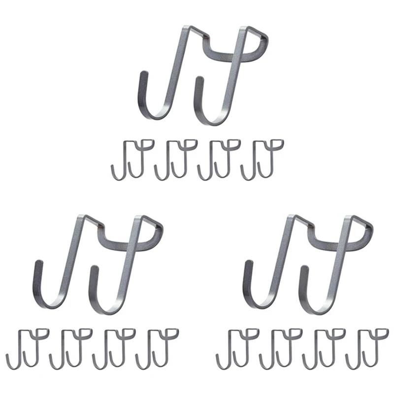 

Over Cabinet Hook, Stainless Steel Multiple Use S Shaped Hanging Over The Cabinet Door Hooks Use For Kitchen(15-Pack)