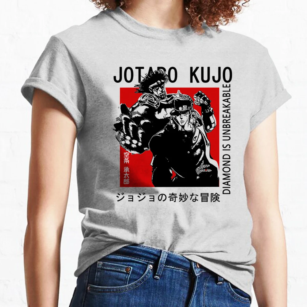 

Jojo Bizarre Adventure Tee women manga t shirt girl Japanese clothes