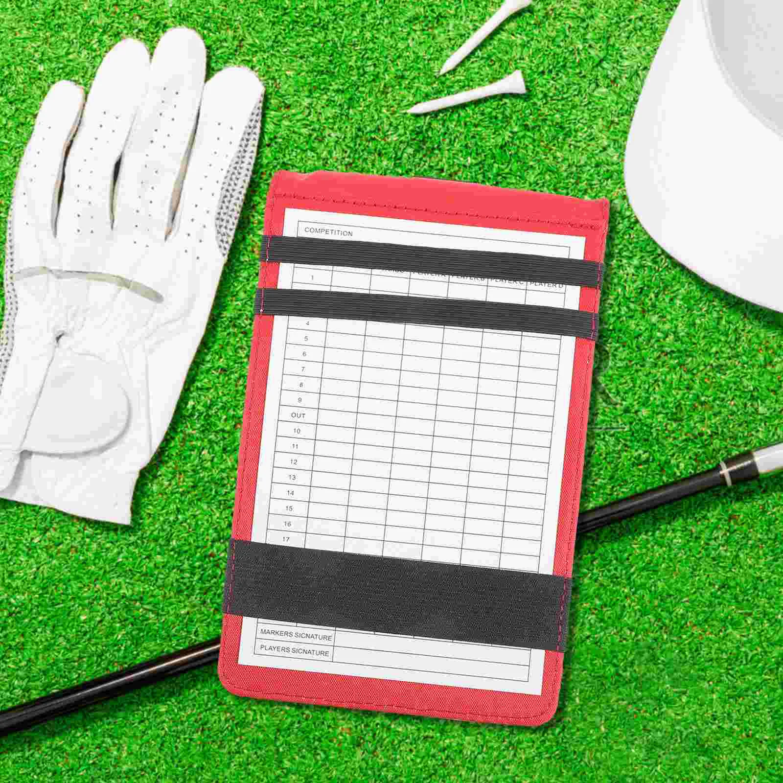 

Golf Scorebook Pu Crocodile Pattern Special for Game Scoring Camouflage Powder Notebook Fashion Oxford Cloth