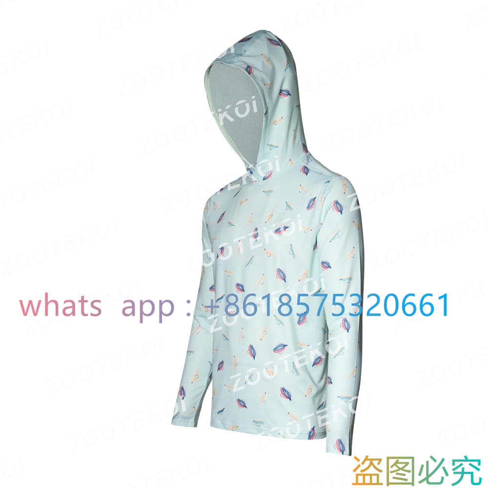 Googan Squad Men Long Sleeve Fishing Clothing Hooded Quick Dry Fishing Shirts Camisa De Pesca Performance Hoodie
