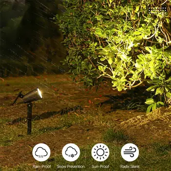 9LED Solar Spotlights – Waterproof Outdoor Garden Lighting 1