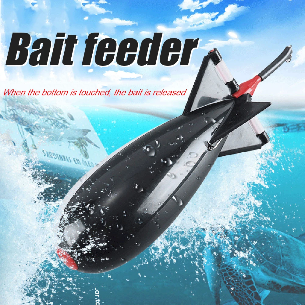 ABS Plastic Carp Fishing Feeder Float Rocket Feeders Lure Bait Holder