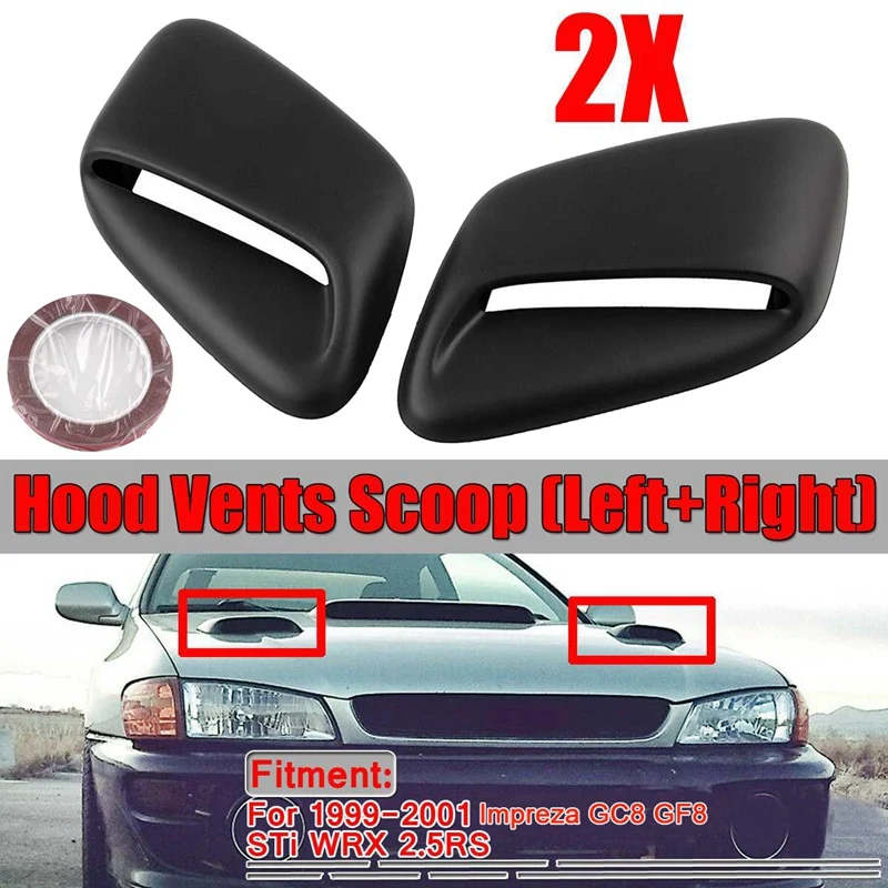 

Car Front Hood Air Intake Vent Decorative Cover For Subaru Impreza WRX Sti 1999 2000 2001