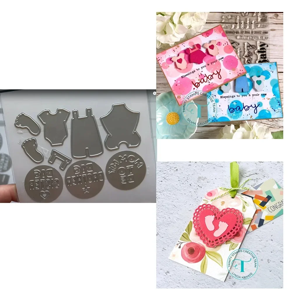 

Baby Cutting Dies Scrapbook Diary Decoration Stencil Embossing Template DIY Greeting Card Handmade 2024